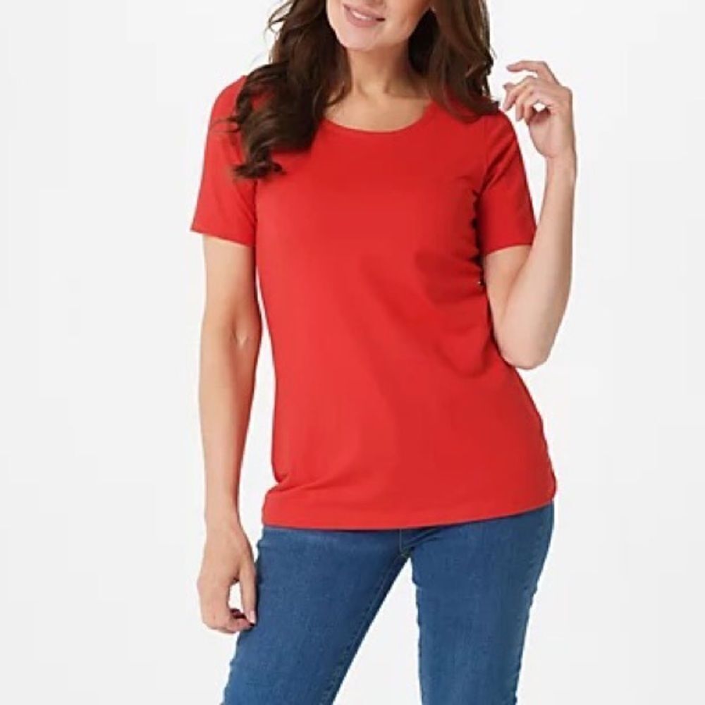 Susan Graver Modern Essentials Liquid Knit Top